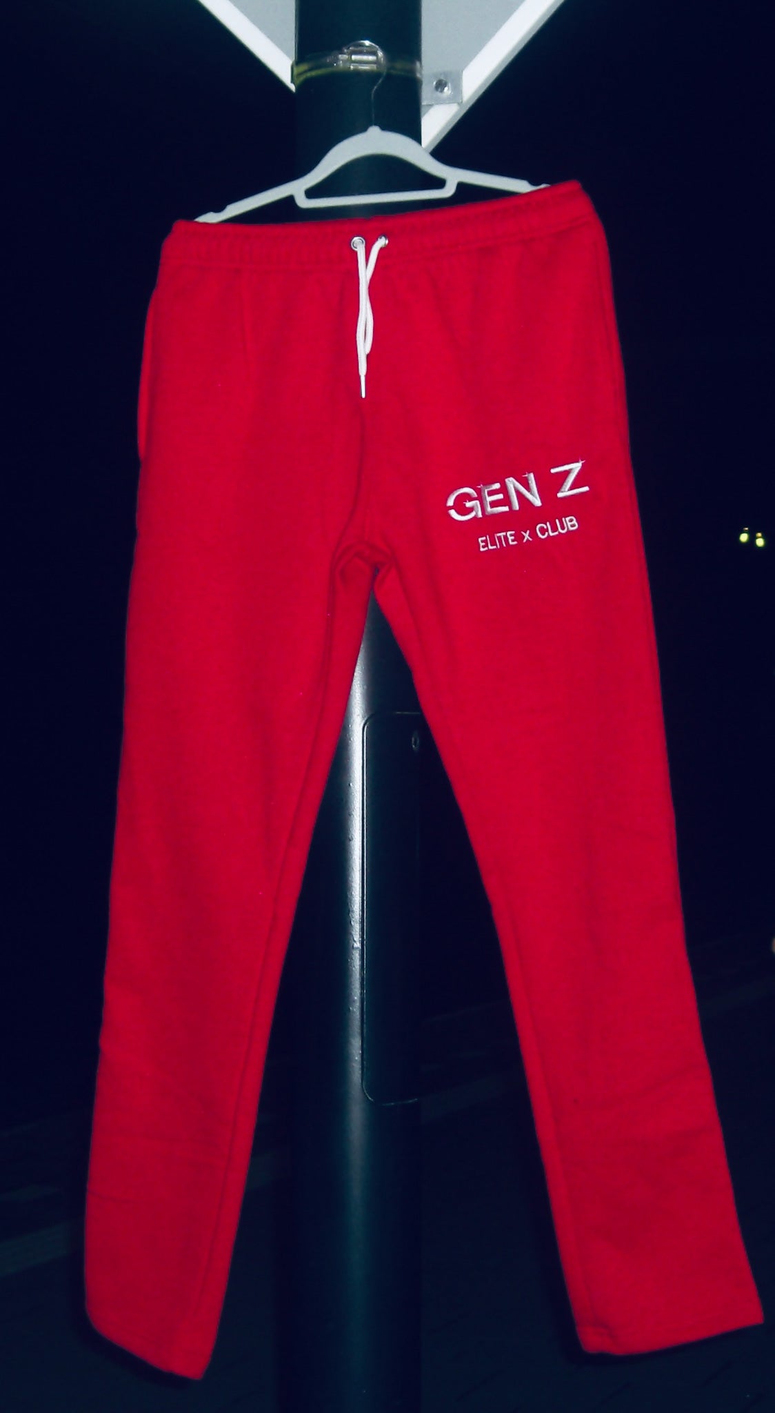 WC 24 Red Loose Bottom Sweatpants