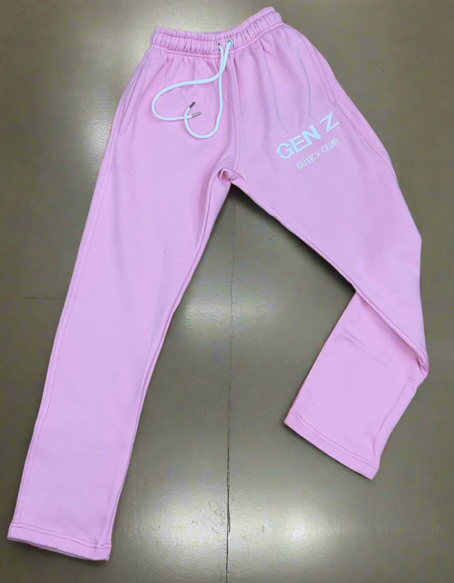 WC 24 Pink Loose Bottom Sweatpants